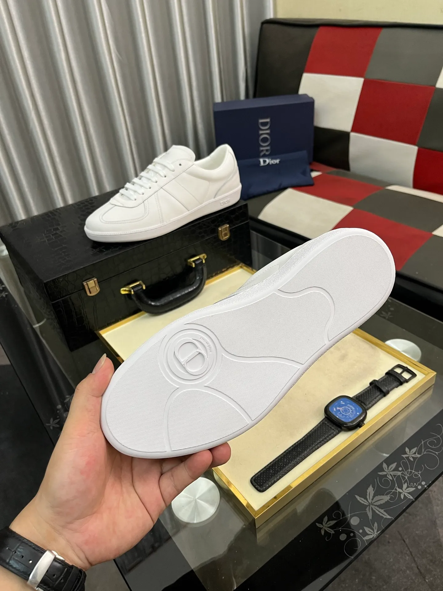 Men's Men's Shoes 💰400⌚️⌚️《Dior DIOR*》The latest and most popular casual shoes, top brand [seduce] luxury~purchase, top~quality. [Strong] The upper is made of imported breathable cowhide with material ➕ breathable sheepskin feet (•) and fine workmanship. Original stylish and stylish soft rubber wear-resistant outsole, light and comfortable on the foot, size: 38-443️⃣colors available